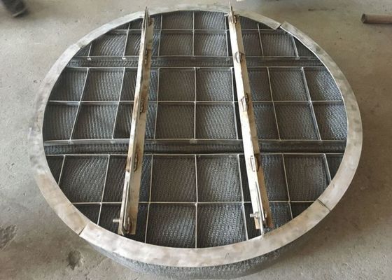 SS304 вяжут разделитель пара сетки жидкостный с поддерживая кольцом и лучем